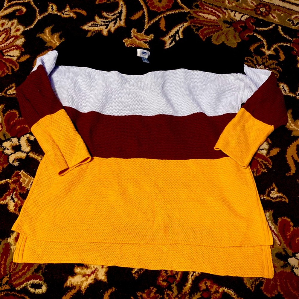 Striped boxy sweater